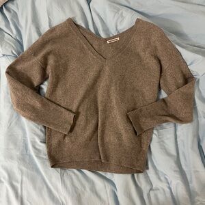 Reformation gray cashmere sweater